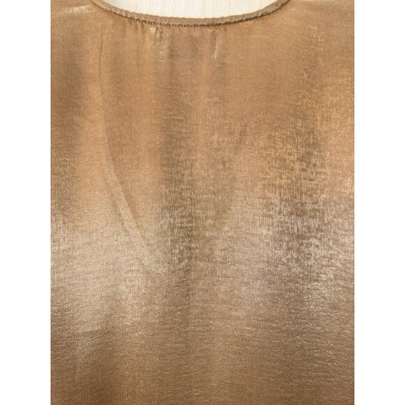 Sam & Lavi ANTHROPOLOGIE Gold Sleeveless Cocktail Dress Size Medium $198 - Picture 12 of 14